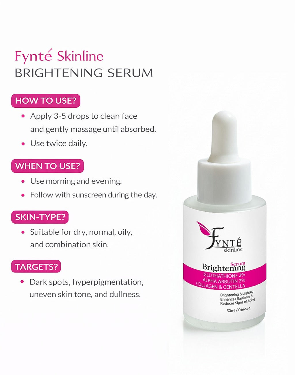 Fynte Skinline Brightening Serum & Dark Spot Corrector
