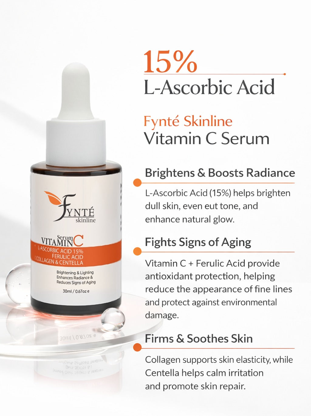 Fynte Skinline Vitamin C Serum 15% (30ml)