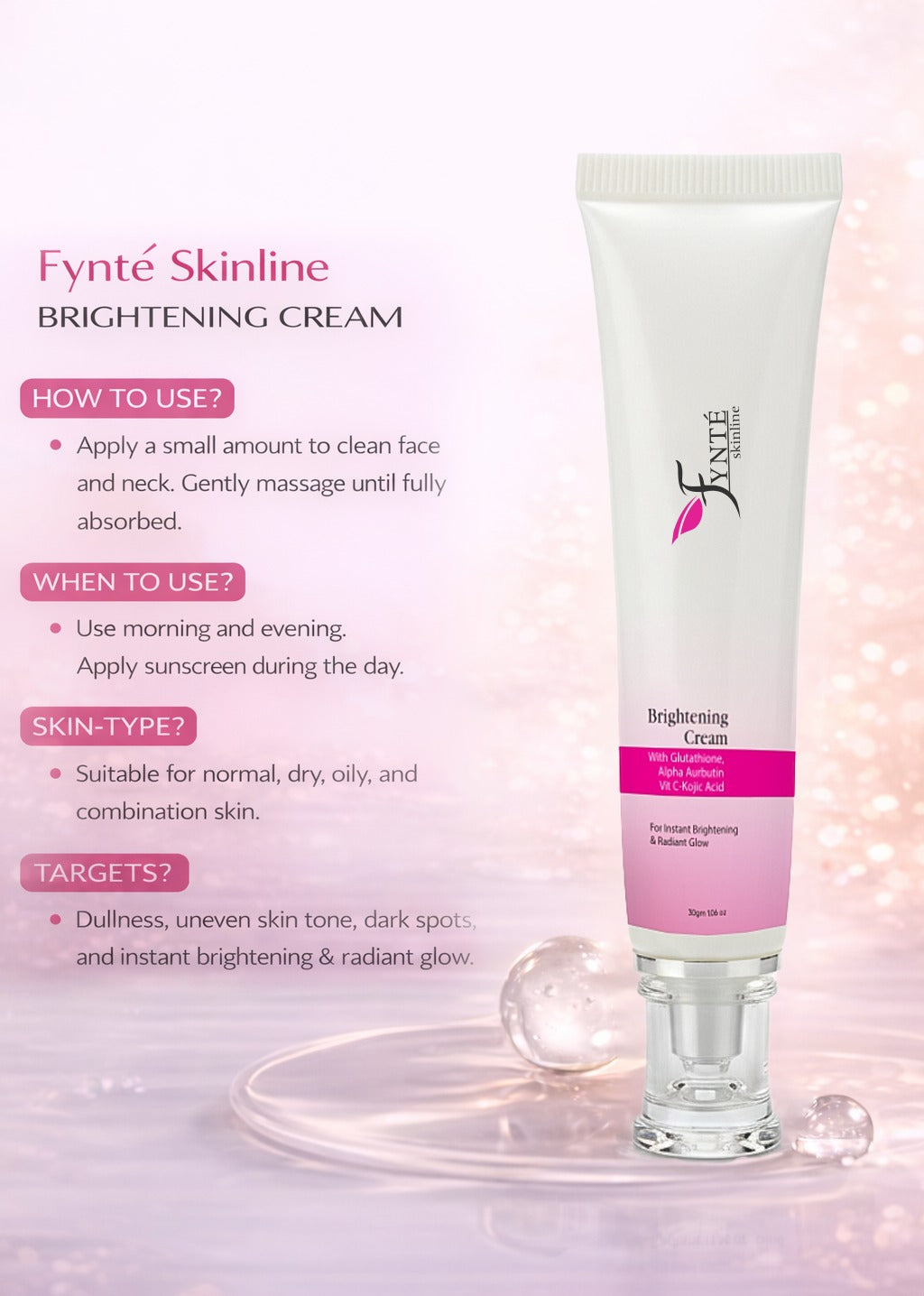 Fynte Skinline Brightening Cream