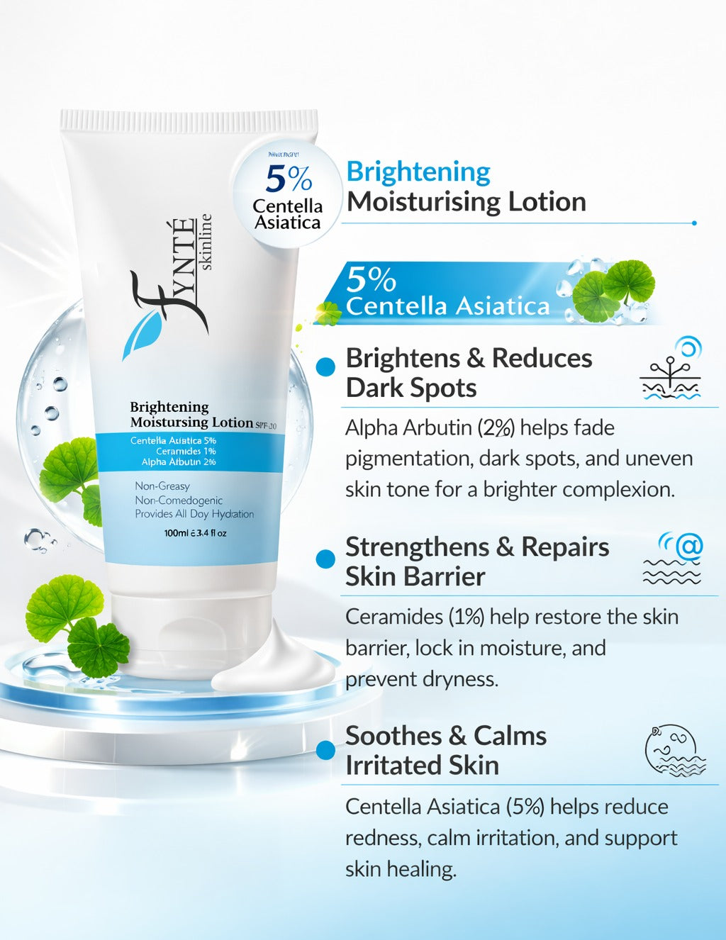 Fynte Skinline Brightening Moisturizing Lotion SPF 20